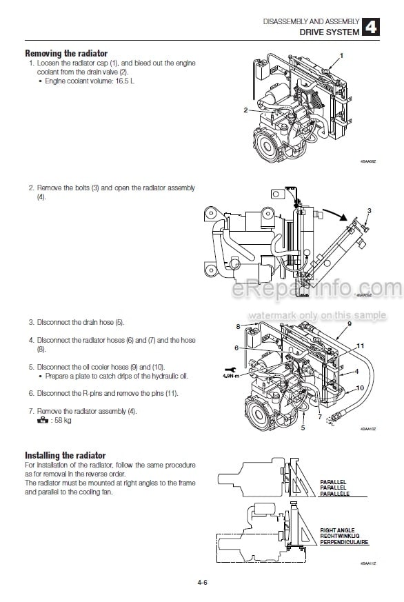 Photo 7 - Takeuchi TL250 Workshop Manual Track Loader 225000001-