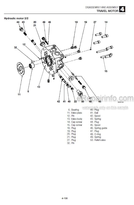 Photo 3 - Takeuchi TL250 Workshop Manual Track Loader 225000001-