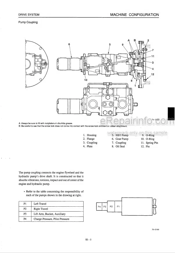 Photo 3 - Takeuchi TL26 Workshop Manual Crawler Loader 2620002-
