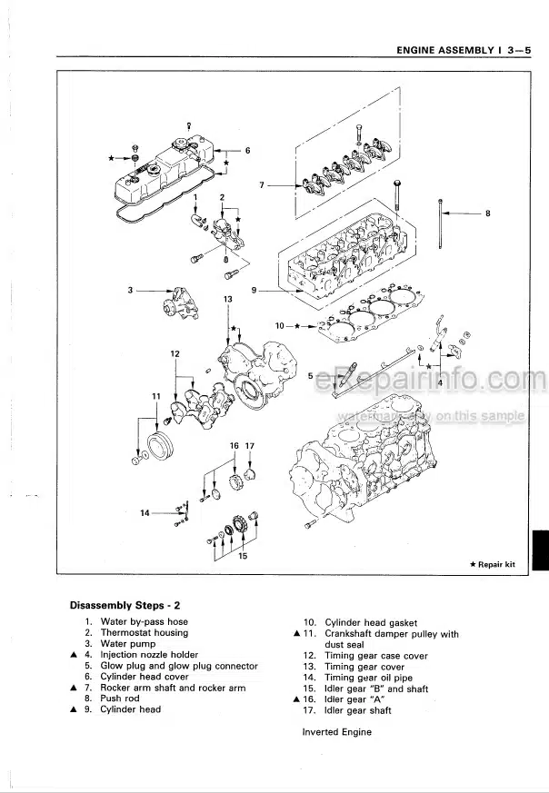 Photo 6 - Takeuchi TL26 Workshop Manual Crawler Loader 2620002-