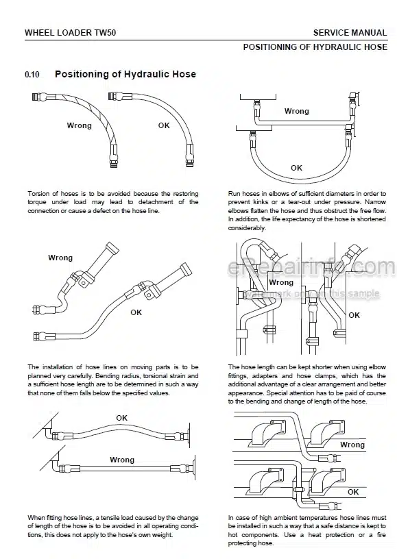 Photo 4 - Takeuchi TW50 Service Manual Wheel Loader