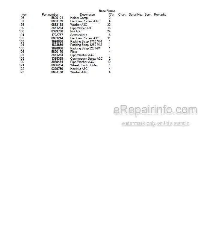 Photo 4 - Takeuchi TW60 Parts Catalog Wheel Loader Е104062- Е106776-