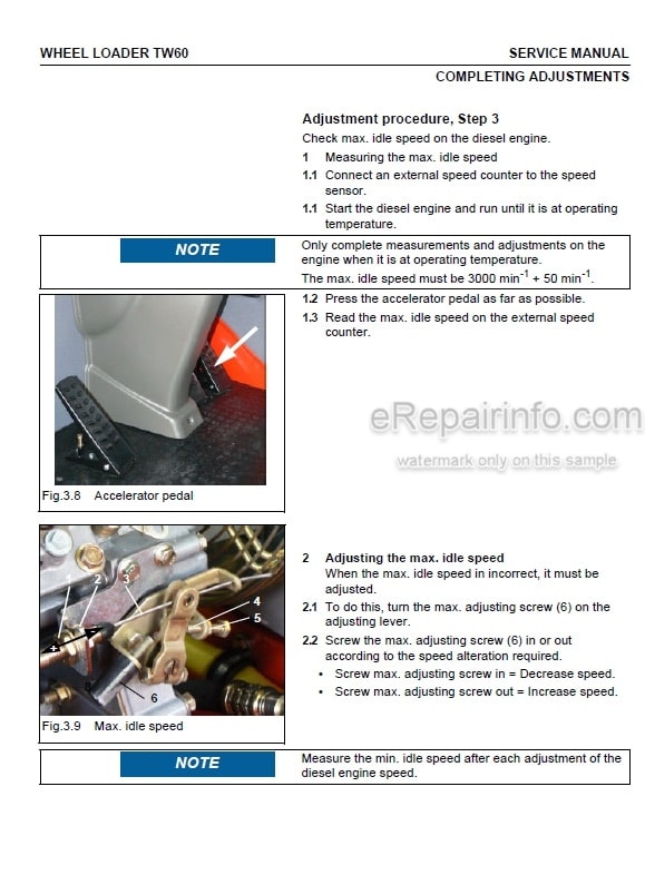 Photo 3 - Takeuchi TW60 Service Manual Wheel Loader