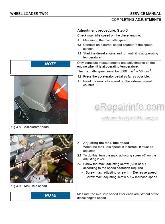 Photo 3 - Takeuchi TW60 Service Manual Wheel Loader