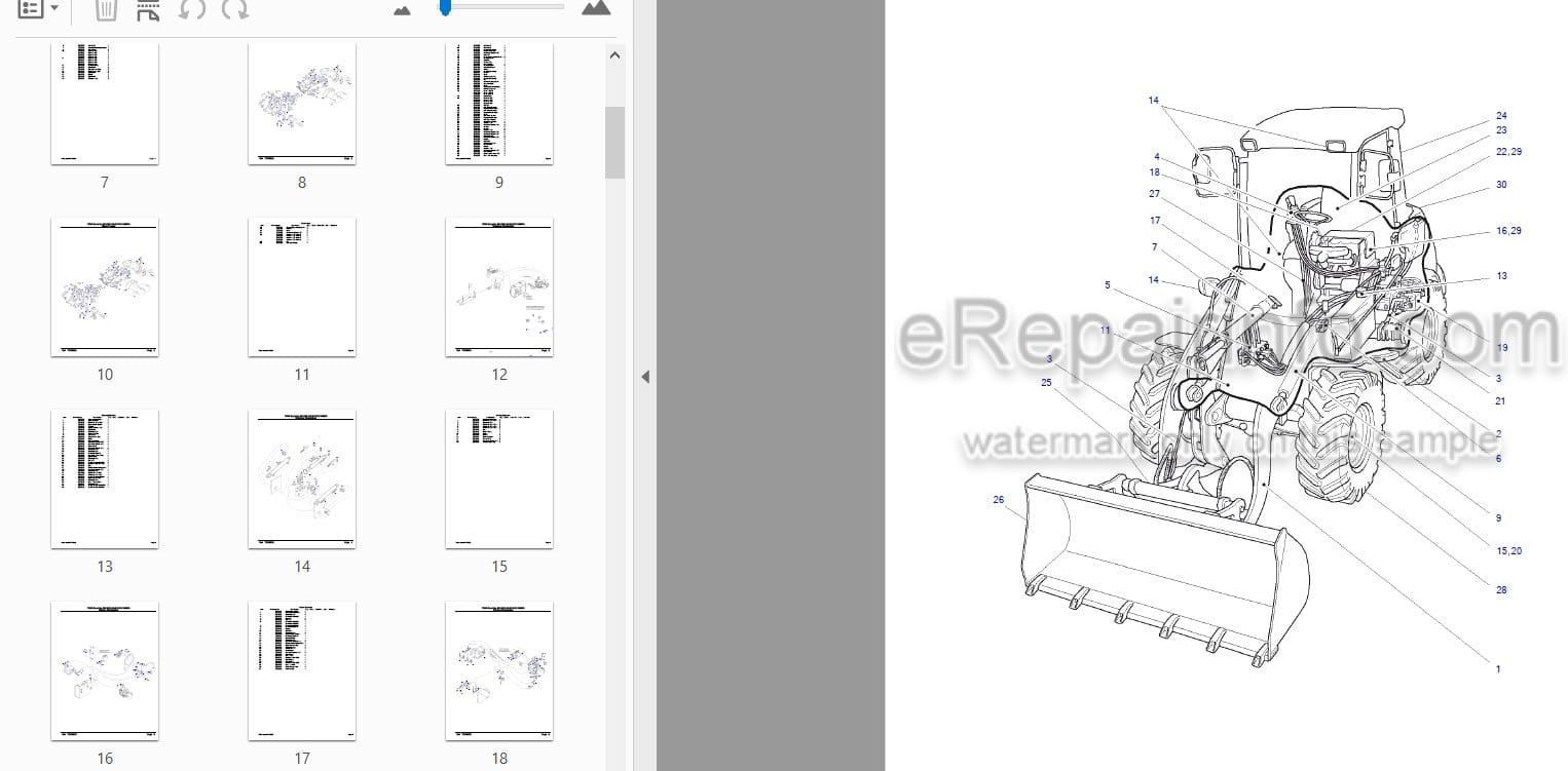 Photo 3 - Takeuchi TW65 Parts Catalog Wheel Loader Е103939- Е106266-