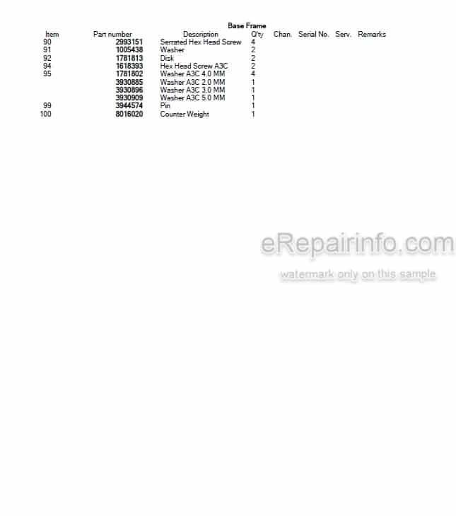 Photo 4 - Takeuchi TW65 Parts Catalog Wheel Loader Е103939- Е106266-