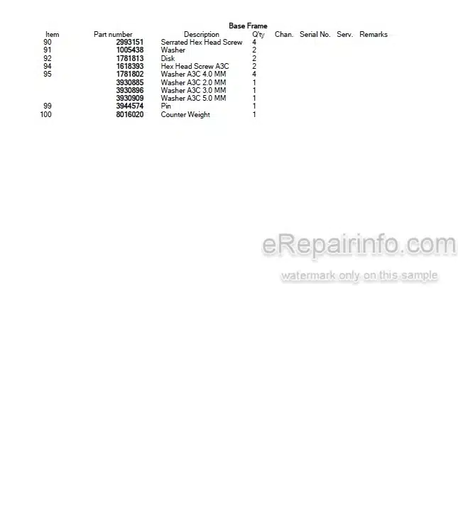 Photo 4 - Takeuchi TW65 Parts Catalog Wheel Loader Е103939- Е106266-