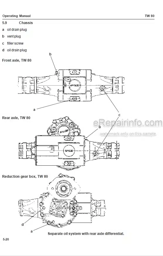 Photo 4 - Takeuchi TW80 Operation And Maintenance Manual Wheel Loader