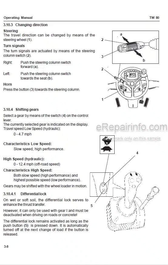 Photo 7 - Takeuchi TW65 Operation And Maintenance Manual Wheel Loader