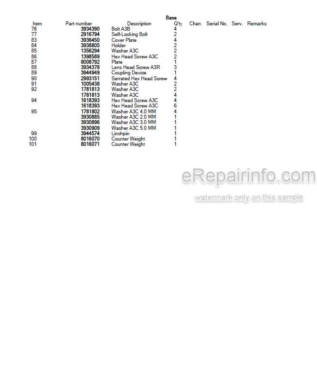 Photo 4 - Takeuchi TW80 Parts Catalog Wheel Loader Е104078- E107240-