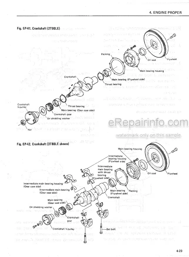 Photo 5 - Yanmar 2T72HLE 2T75HLE 3T72HLE 3T75HLE 2T90LE 3T80LE 3T90LE  Service Manual Industrial Diesel Engine