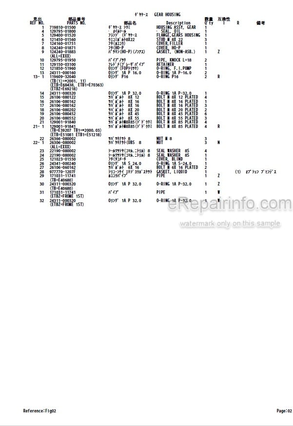 Photo 3 - Yanmar 4TNE88-ETB 4TNE88-TB1 4TNE88-TBZ 4TNV88-QTB 4TNV88-QTB1 Parts Catalog Engine For Takeuchi TB145 Compact Excavator