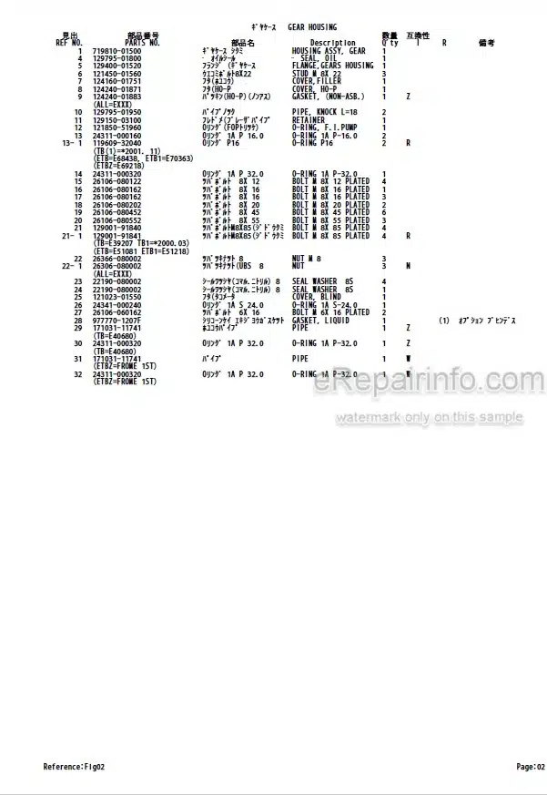 Photo 3 - Yanmar 4TNE88-ETB 4TNE88-TB1 4TNE88-TBZ 4TNV88-QTB 4TNV88-QTB1 Parts Catalog Engine For Takeuchi TB145 Compact Excavator