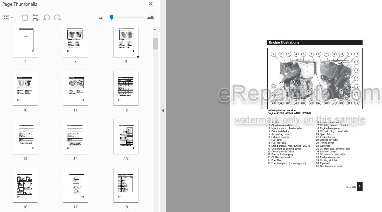 Photo 4 - Hatz 1D30 1D31 1D40 1D41 1D50 1D60 1D80 1D8 1D90 A1D35 A1D40 A1D41 Workshop Manual Engine