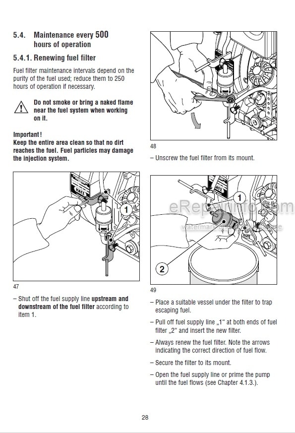 Photo 4 - Hatz 1D41 1D42 1D50 1D81 1D90 Original Instruction Book Manual Engine