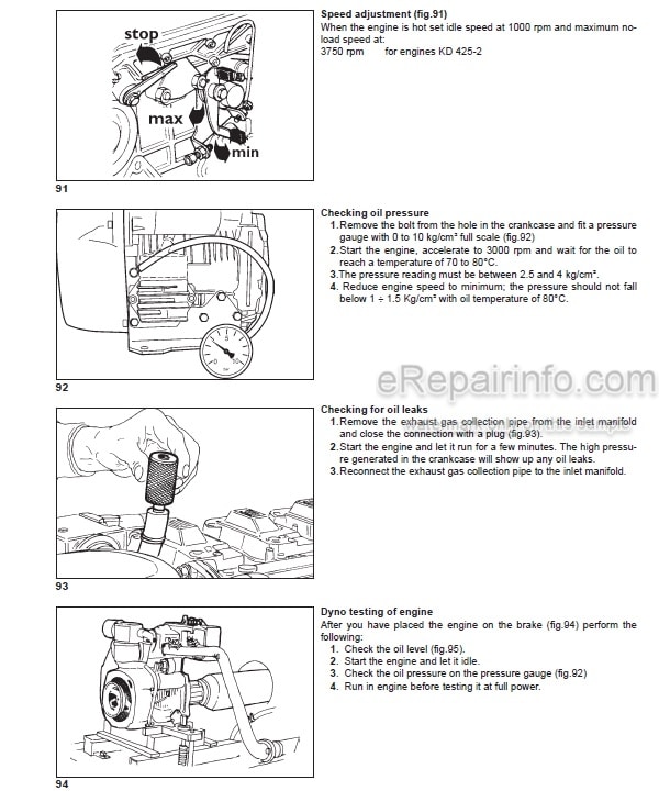 Photo 5 - Kohler KD425-2 Workshop Manual Engine