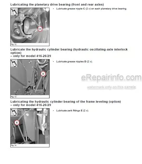 Photo 3 - Kramer 4209 4407 5007 5507 5509 KT429 KT447 KT507 KT557 KT559 Repair Manual Telehandler