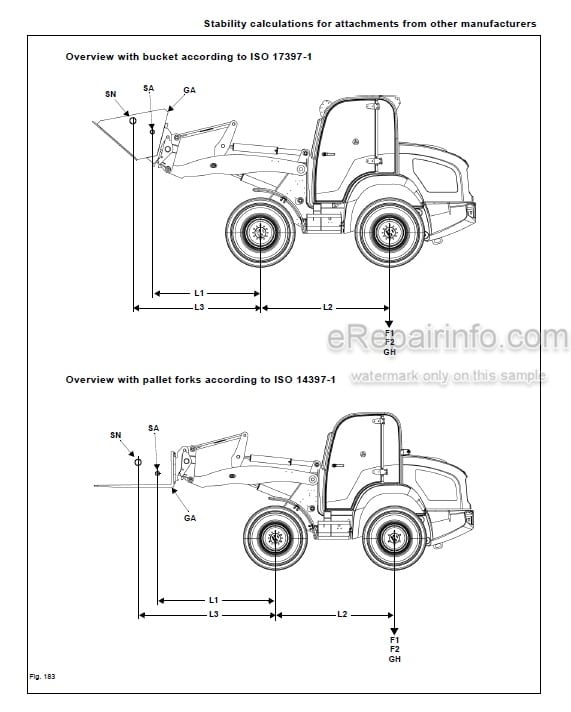 Photo 3 - Kramer 5075 5085 5095 5075L 5085L 5095L Operators Manual Wheel Loader