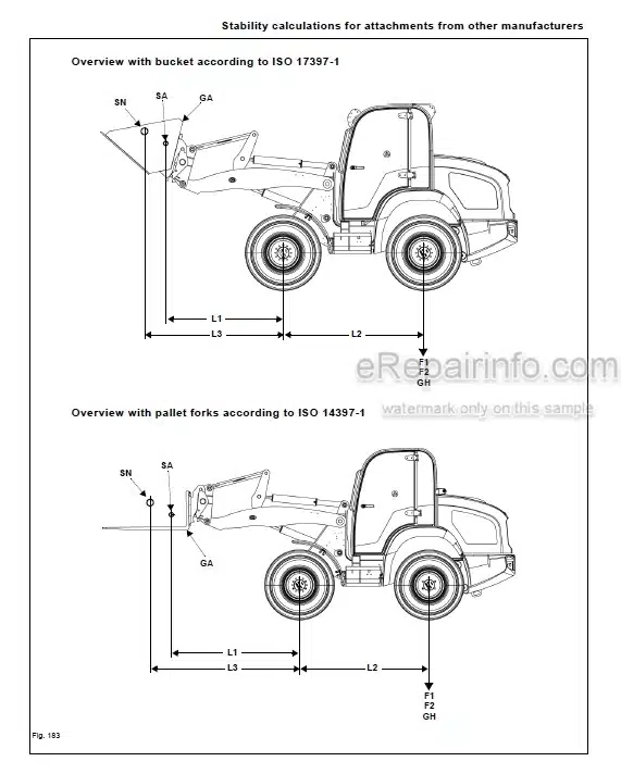 Photo 3 - Kramer 5075 5085 5095 5075L 5085L 5095L Operators Manual Wheel Loader
