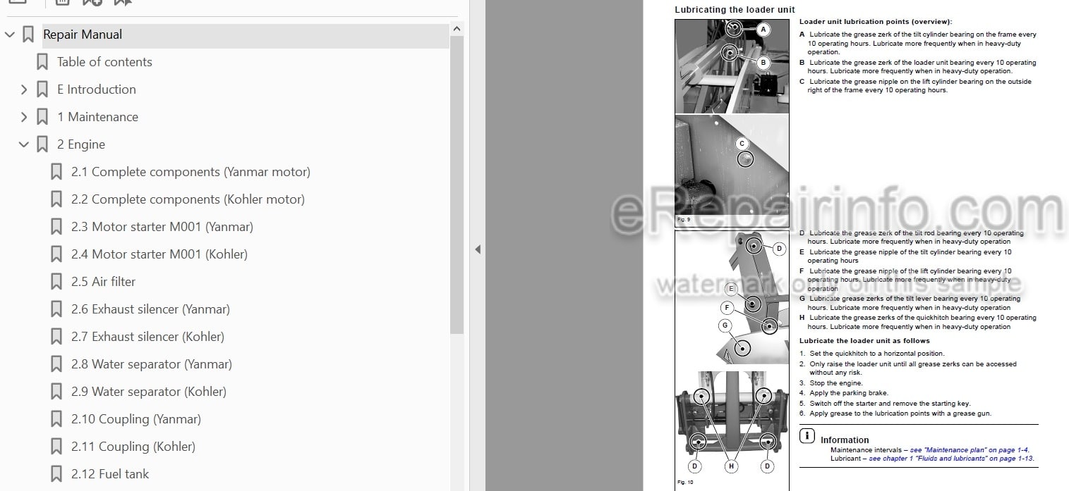 Photo 3 - Kramer 5075 5085 5095 5075L 5085L 5095L Repair Manual Wheel Loader