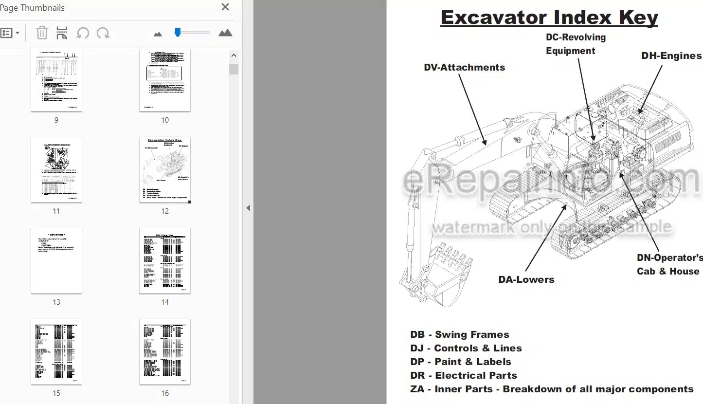 Photo 4 - Link-Belt 130LX 130LX Blade Parts Manual Excavator