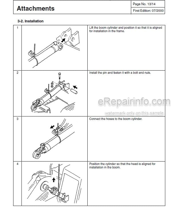 Photo 3 - Link-Belt 135 Spin Ace Shop Manual Excavator