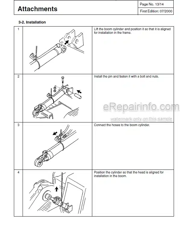 Photo 3 - Link-Belt 135 Spin Ace Shop Manual Excavator
