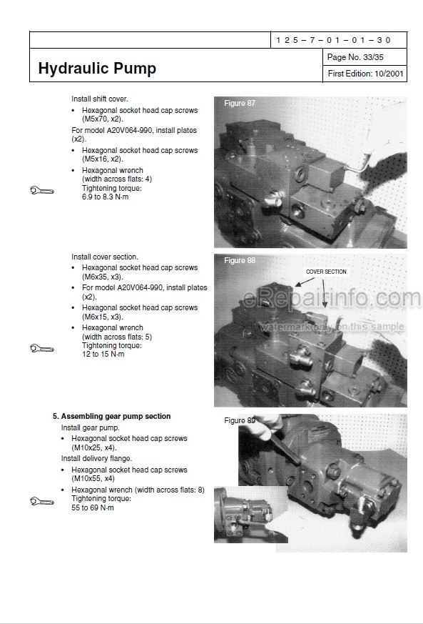 Photo 10 - Link-Belt 135 Spin Ace Shop Manual Excavator