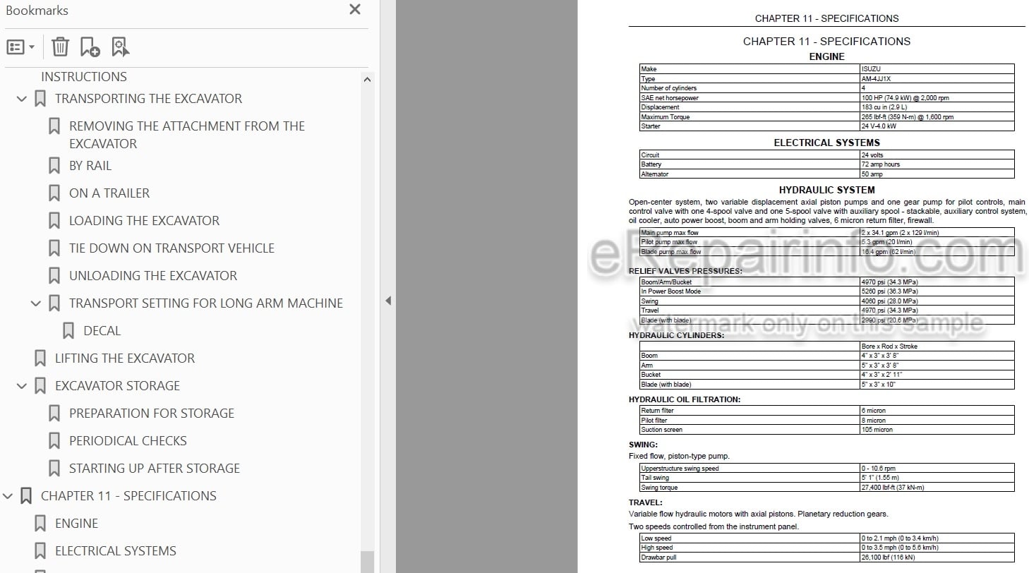 Photo 4 - Link-Belt 145X3 Operators Manual Hydraulic Excavator