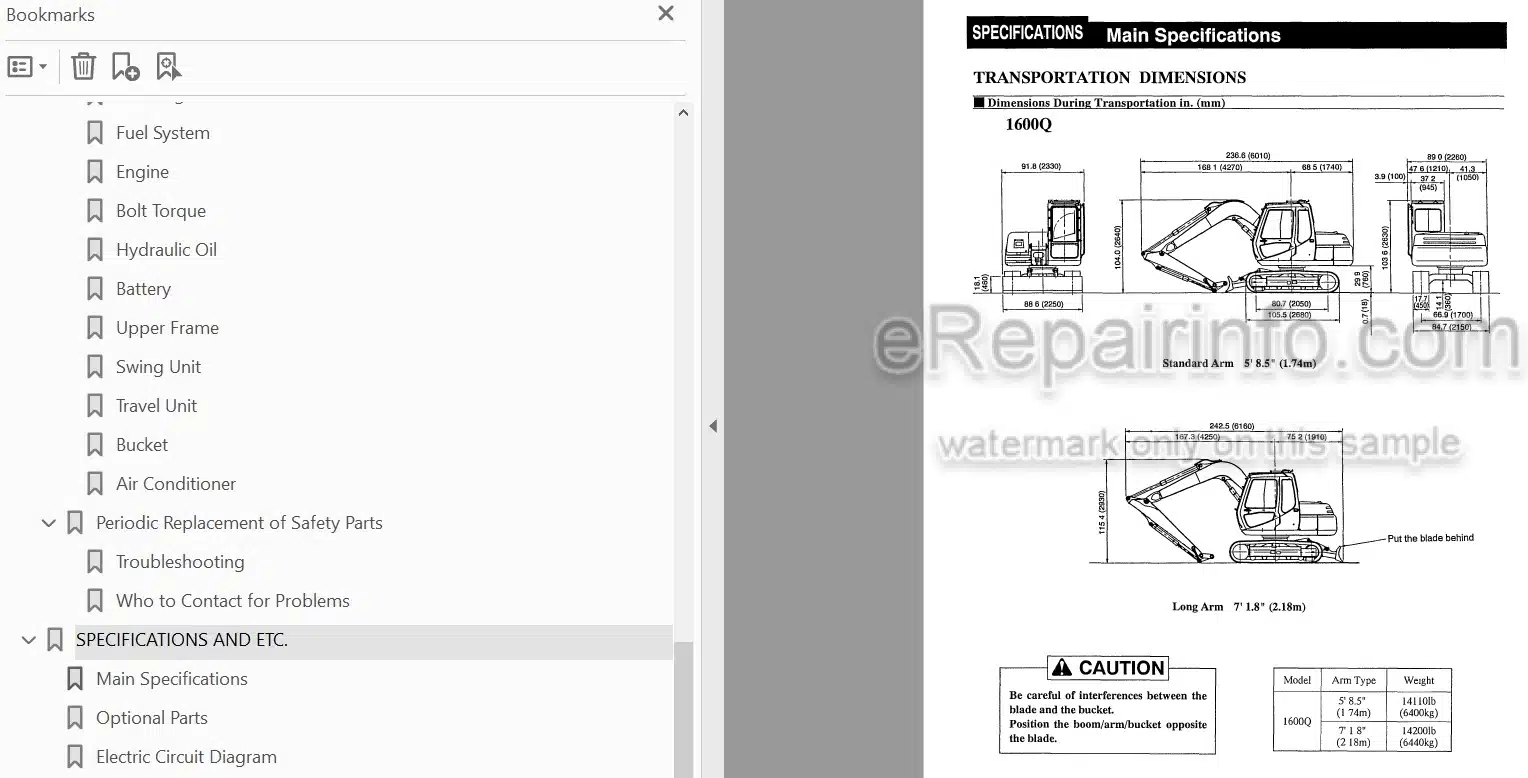 Photo 4 - Link-Belt 1600 Quantum Operators Manual Excavator