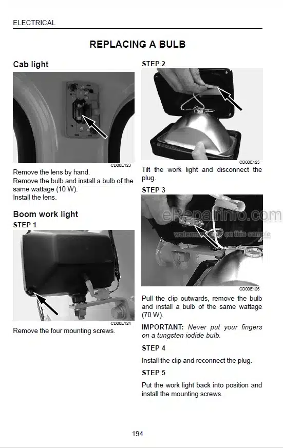 Photo 1 - Link-Belt 210LX 240LX Operators Manual Excavator