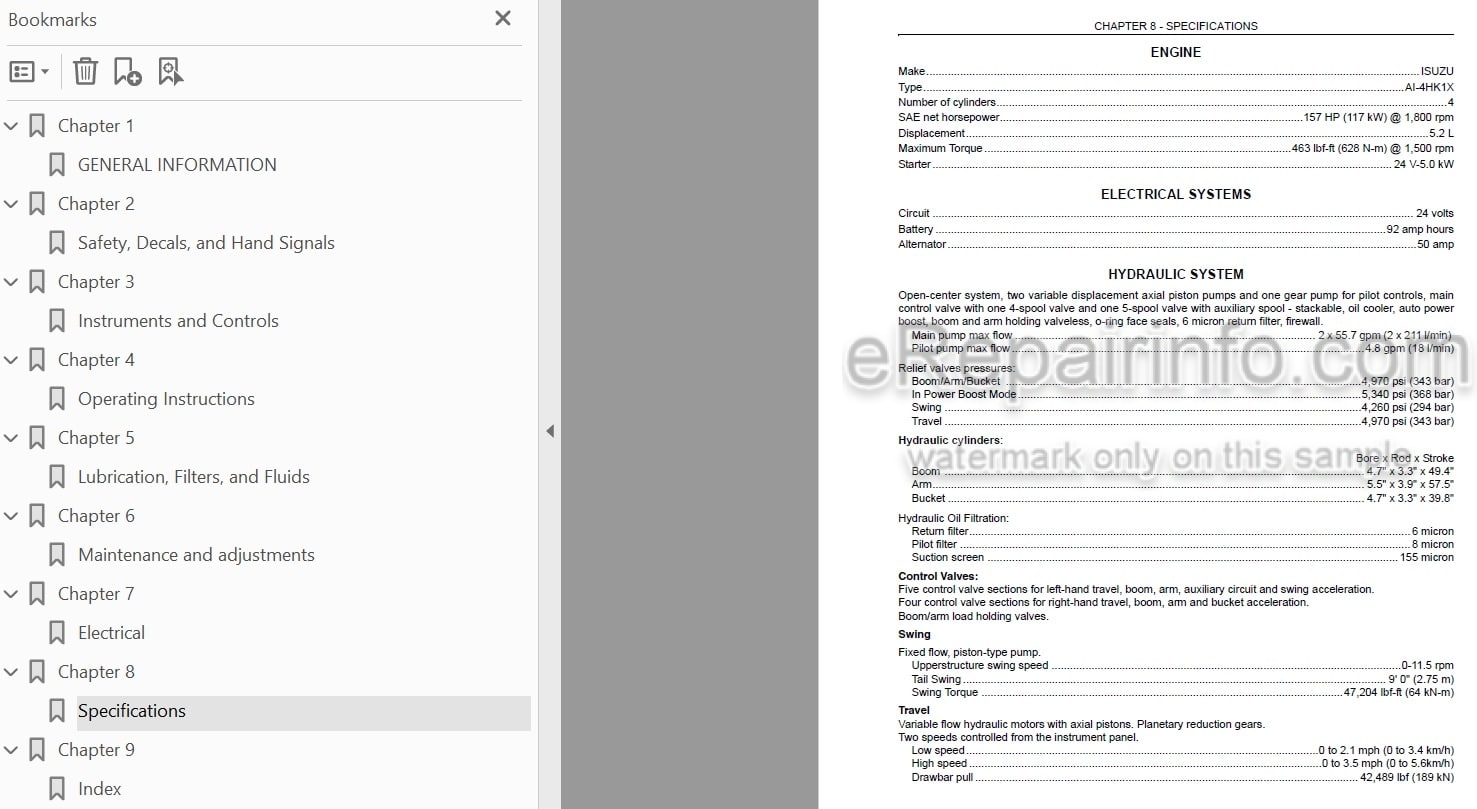Photo 4 - Link-Belt 210X2 Operators Manual Hydraulic Excavator