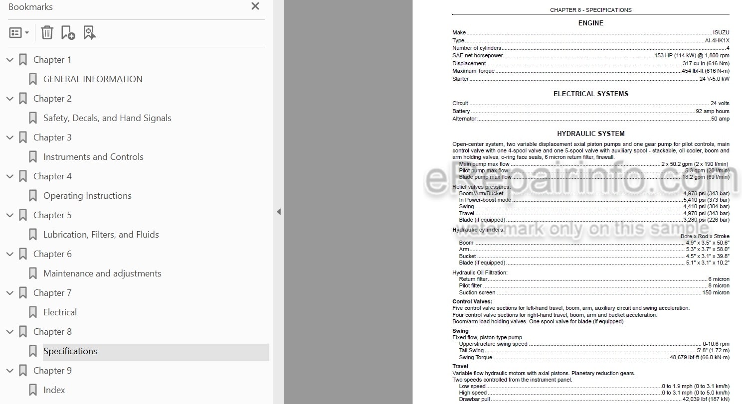 Photo 3 - Link-Belt 225 Spin Ace Tier III Operators Manual Excavator
