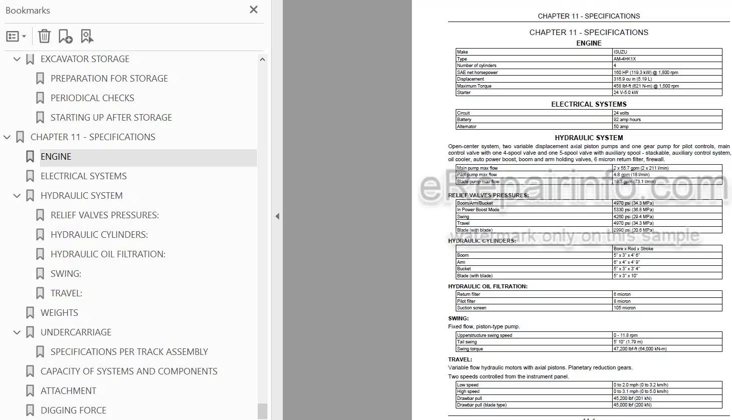 Photo 4 - Link-Belt 235X3 Operators Manual Hydraulic Excavator