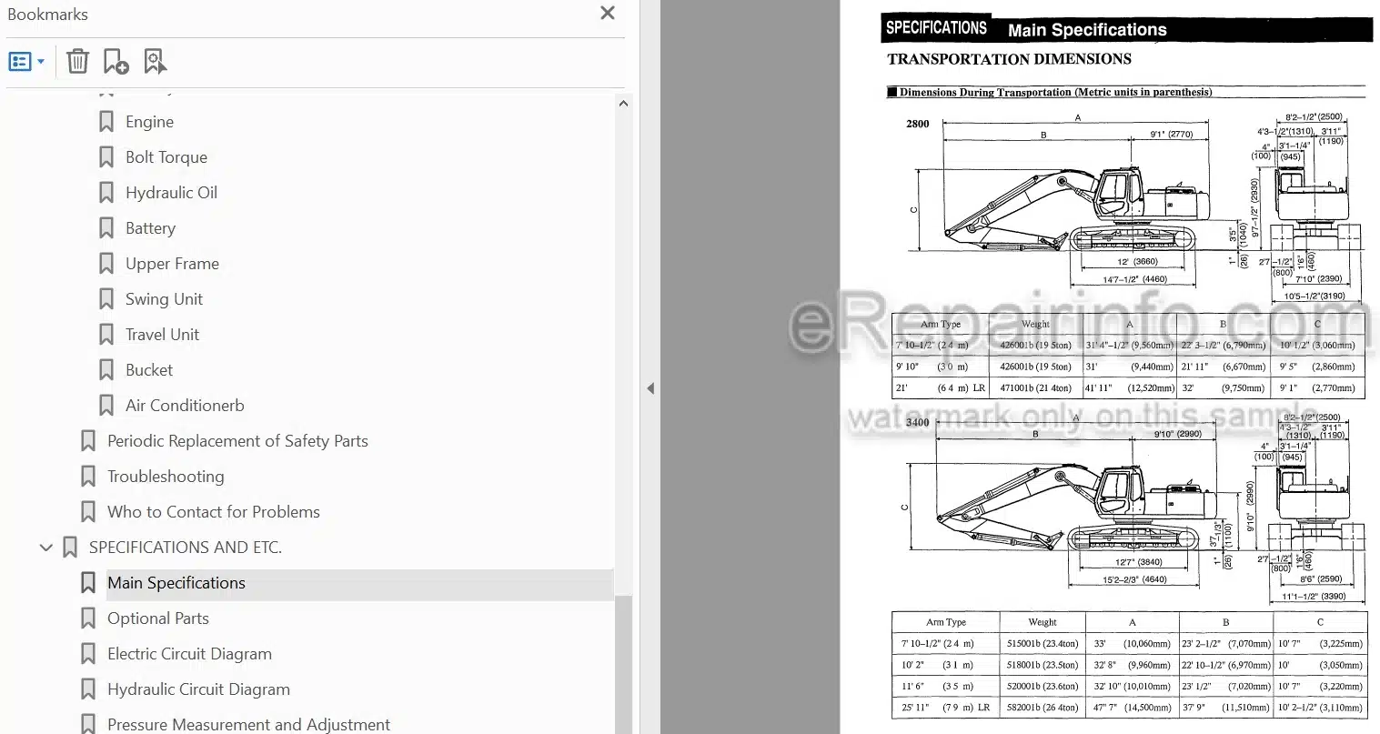 Photo 3 - Link-Belt 2800 3400 Quantum Operators Manual Excavator