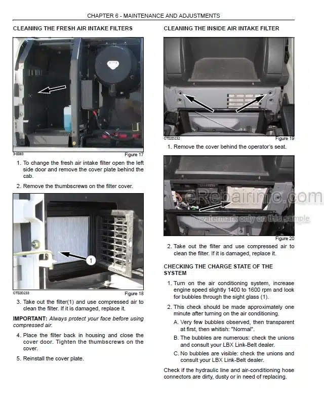 Photo 6 - Link-Belt 330LX Operators Manual Excavator