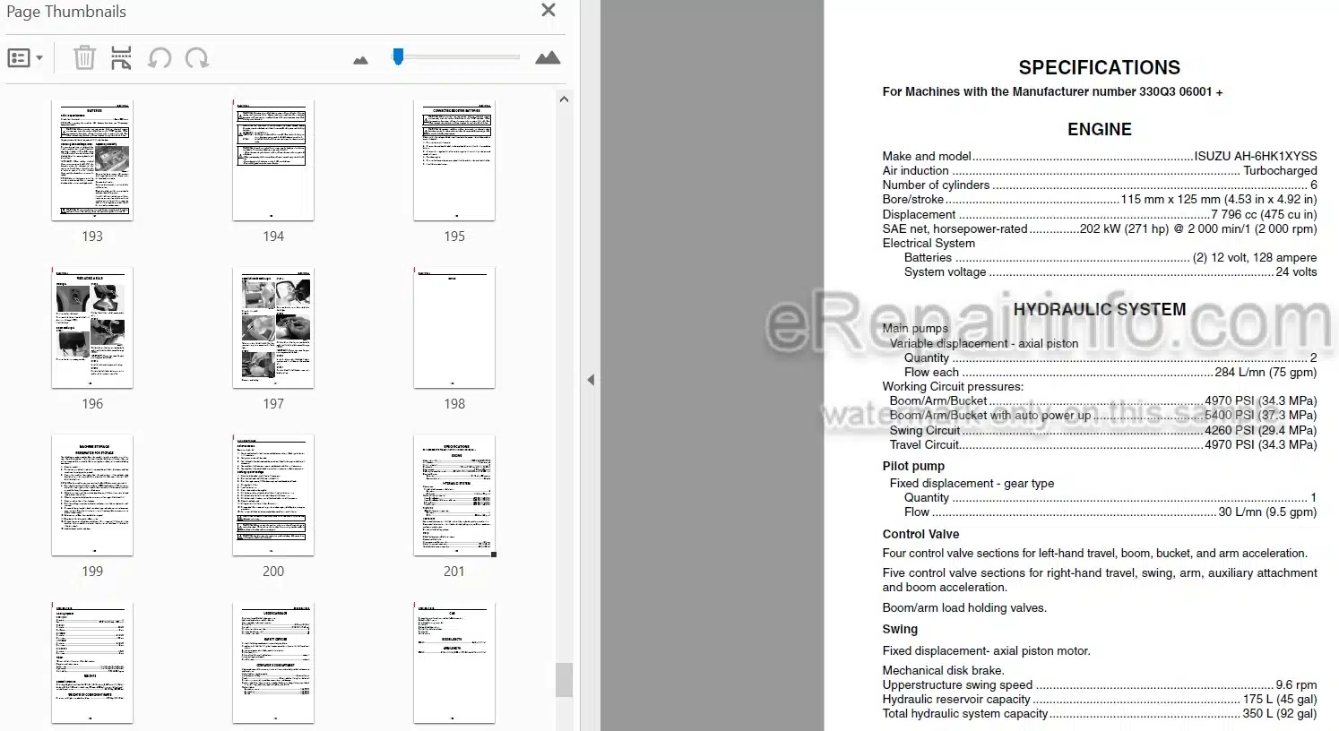 Photo 4 - Link-Belt 330LX Tier III Operators Manual Excavator