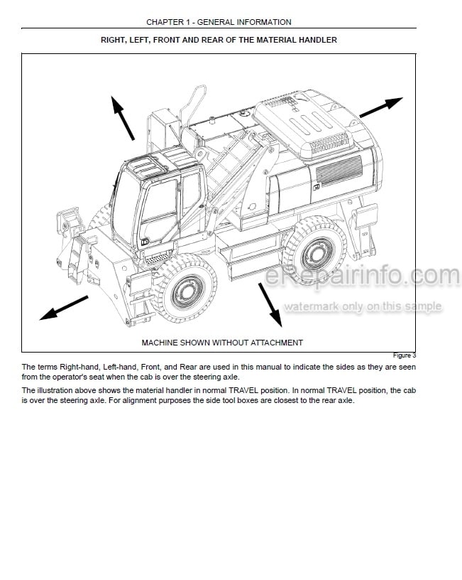 Photo 3 - Link-Belt 360X2 Operators Manual Rubber Tired Material Handler