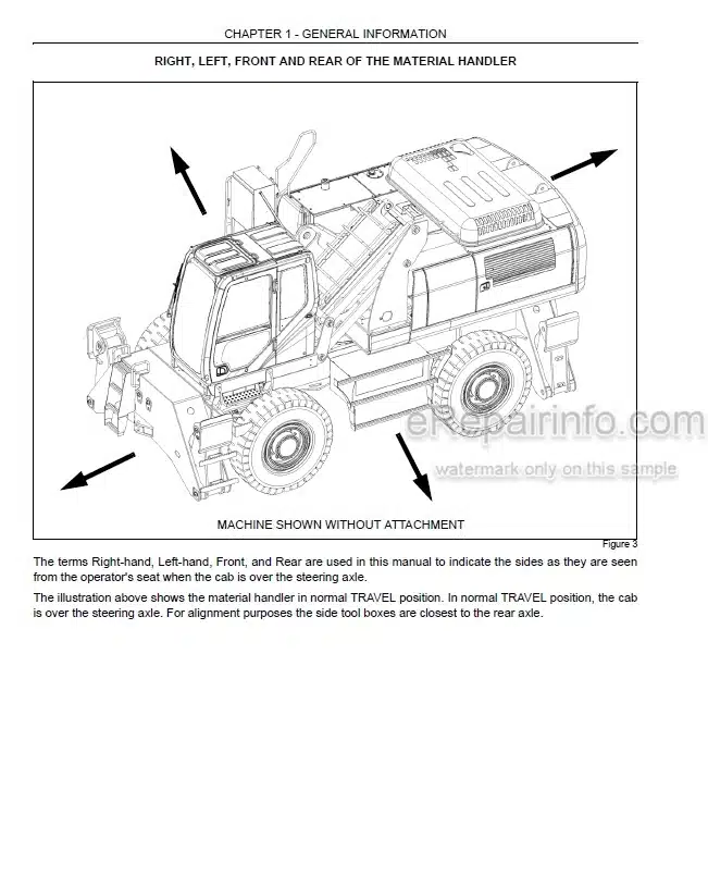 Photo 3 - Link-Belt 360X2 Operators Manual Rubber Tired Material Handler