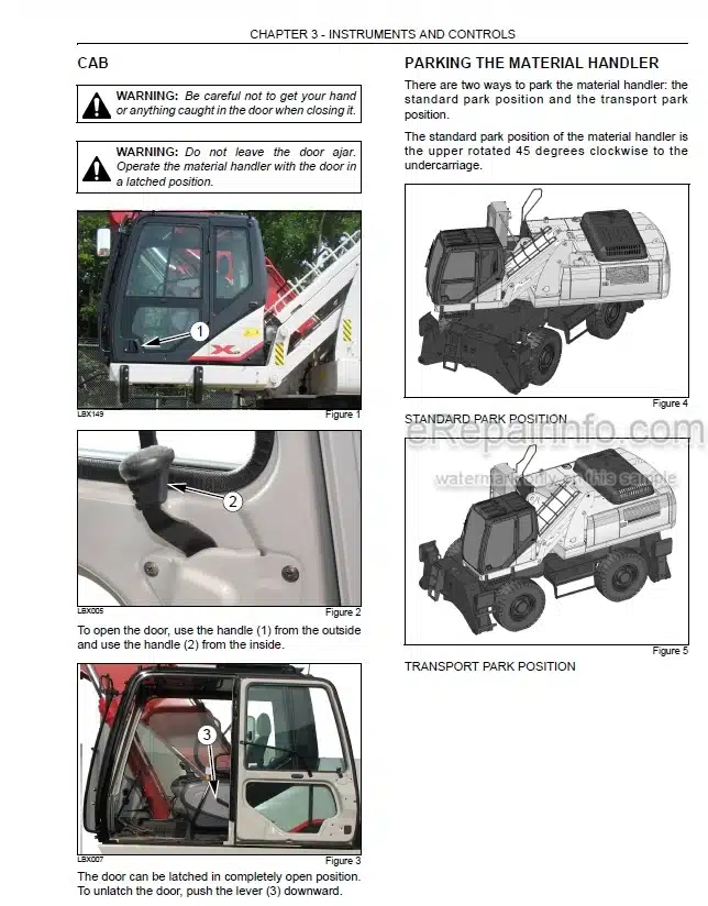 Photo 10 - Link-Belt 360X2 Operators Manual Rubber Tired Material Handler