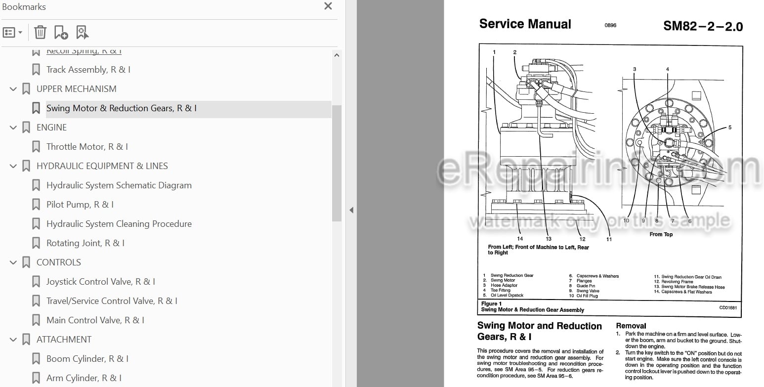 Photo 4 - Link-Belt 5800 Quantum Shop Manual Excavator