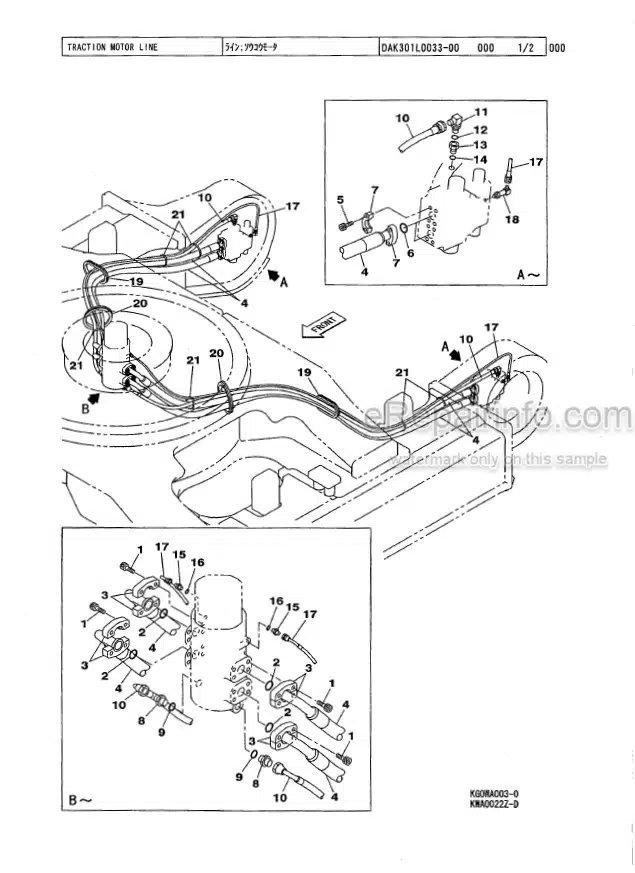 Photo 2 - Link-Belt 700LX Tier 3 Parts Manual Excavator