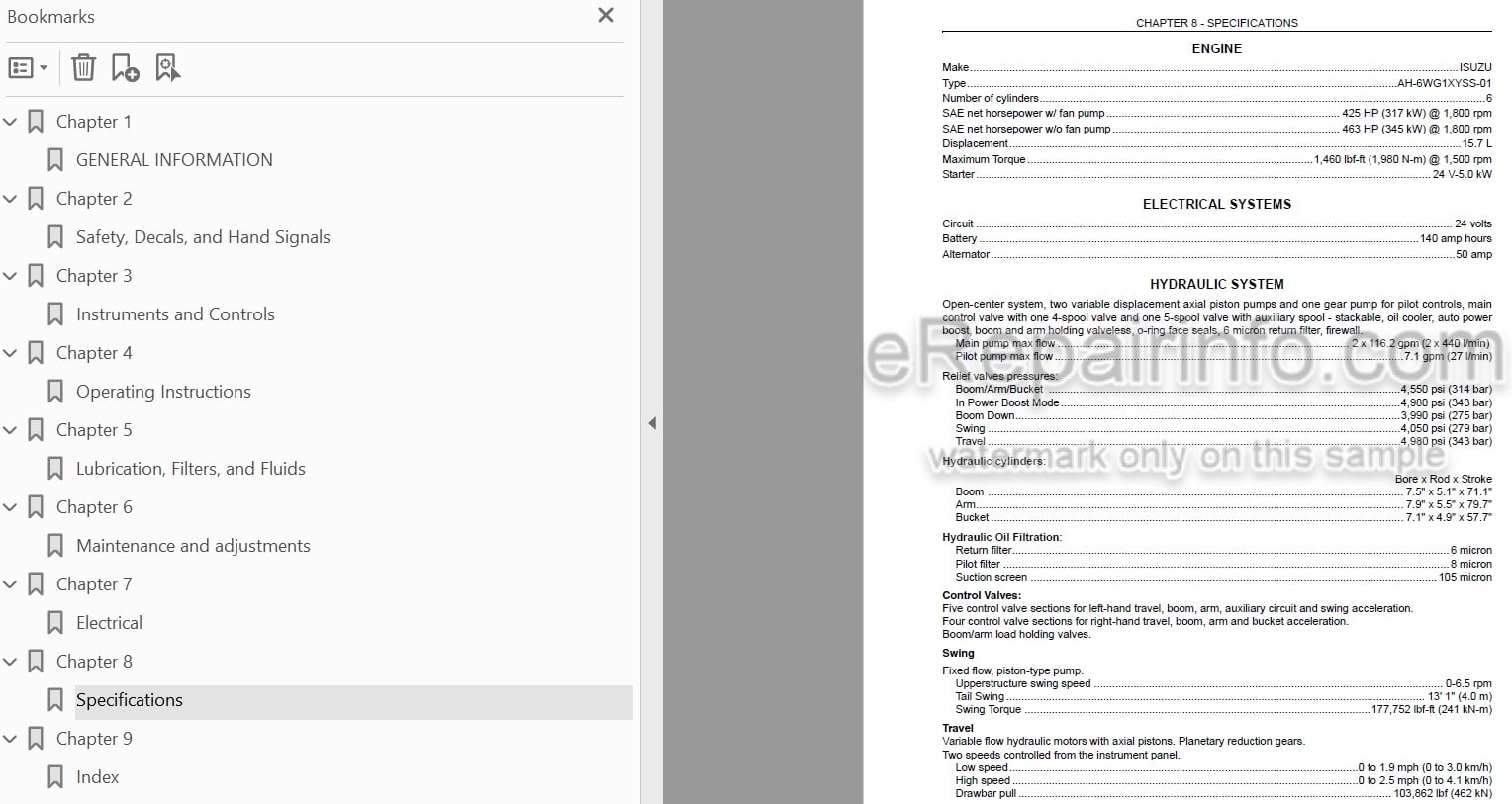 Photo 4 - Link-Belt 700X2 Operators Manual Hydraulic Excavator