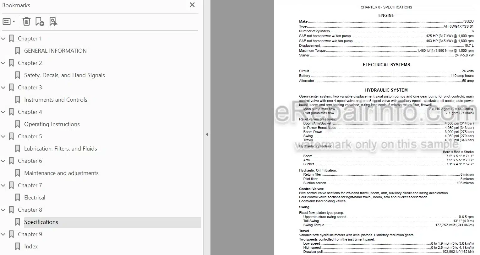 Photo 4 - Link-Belt 700X2 Operators Manual Hydraulic Excavator