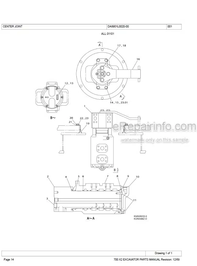 Photo 2 - Link-Belt 700X2 Parts Manual Excavator