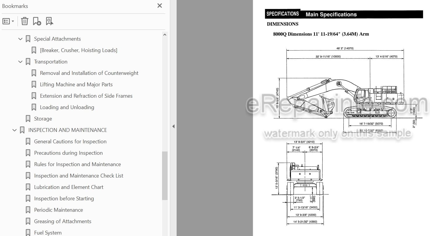 Photo 4 - Link-Belt 8000 Quantum Operators Manual Excavator
