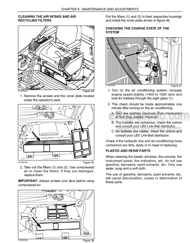 Photo 3 - Link-Belt 80 Spin Ace Tier III Operators Manual Excavator