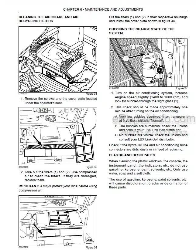 Photo 3 - Link-Belt 80 Spin Ace Tier III Operators Manual Excavator