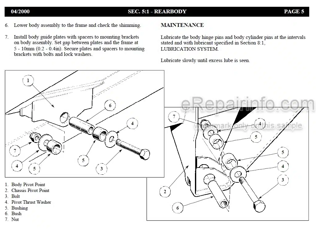 Photo 2 - Link-Belt D16 Workshop Manual Articulated Truck