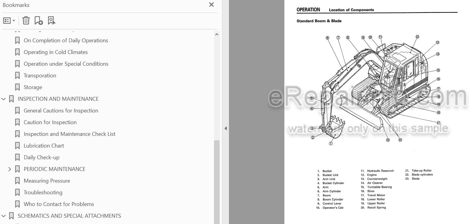 Photo 4 - Link-Belt LS1600 C Series II Operators Manual Excavator